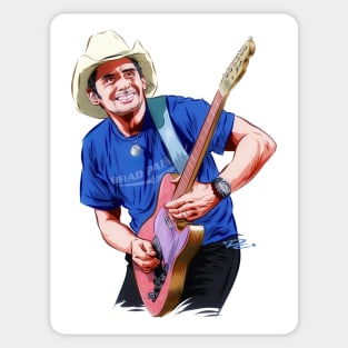 Brad Paisley - An illustration by Paul Cemmick Sticker